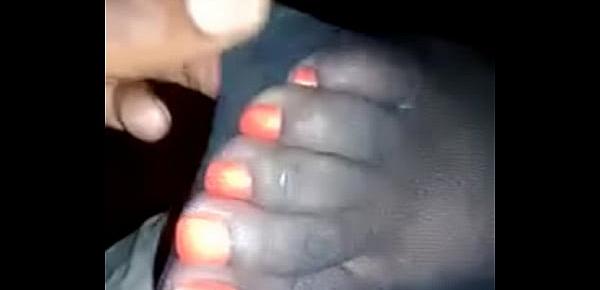  My boo orange nylon toes
